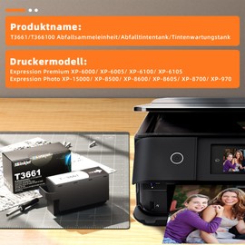 Osinkjet T3661 Maintenance Box (C13t366100) Compatible with Epson XP-6000 XP-6100 XP-8600 XP-8605 XP-6005 XP-15000 XP-8500 XP-8700 XP-970 XP-6105 Printer Maintenance Kit, Maintenance Kit T3661 1