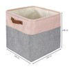 Mangata 25|28|30|33cm Fabric Storage Boxes, Set of 3 Storage Cubes(28x28x28cm,
