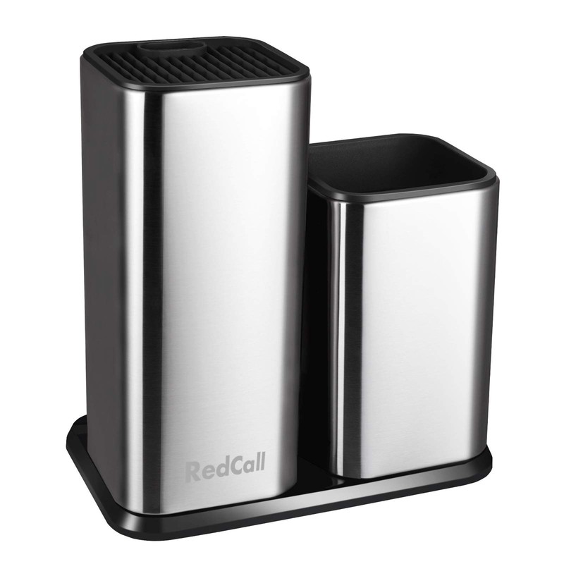 RedCall Kitchen Knife Holder,Stainless Steel Universal Knife Block Without Knives