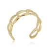 AVORA 10K Yellow Gold Adjustable Curb Chain Toe Ring
