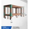 vikofan 8PCS Heavy Duty Workbench Bracket Kit – 4mm Steel