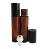 10 Pz Envase Botella Roll On Vidrio 10 Ml Ambar