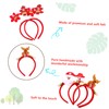 FOMIYES 8pcs Christmas Headbands for Boys and Girls Adorable Holiday
