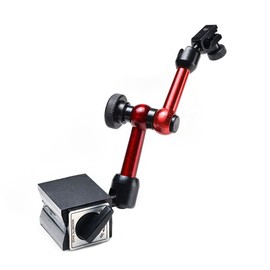 Tiardey 45x30x36mm Adjustable Magnetic Base Holder for Digital Dial Indicator - Red