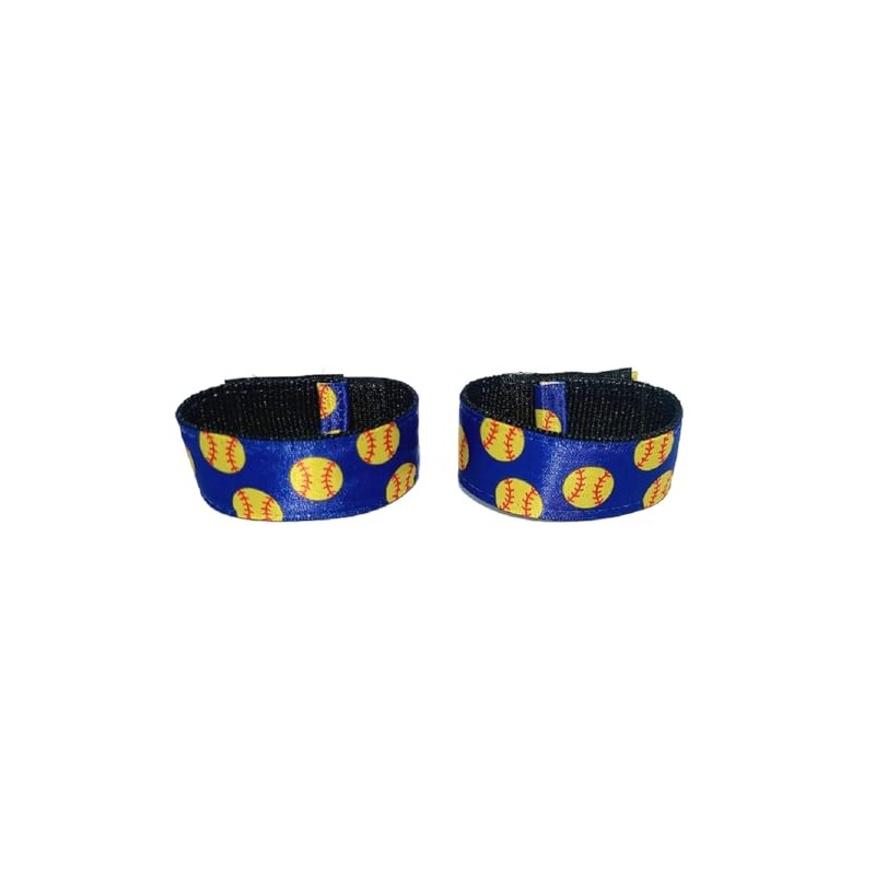 Fastpitch Softball sleeve scrunchies royal blue. (Pair) from ORIGINAL USA