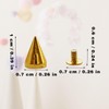 100 Pairs Cone Spikes, 7X10mm Metal Bullet Cone Spikes, Metal