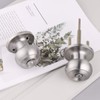 Gobrico Satin Nickel Round Door Knob 5/10 Pack (Privacy, 10