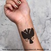 4 x 'Two Headed Eagle' Temporary Tattoos - Water Resistant,