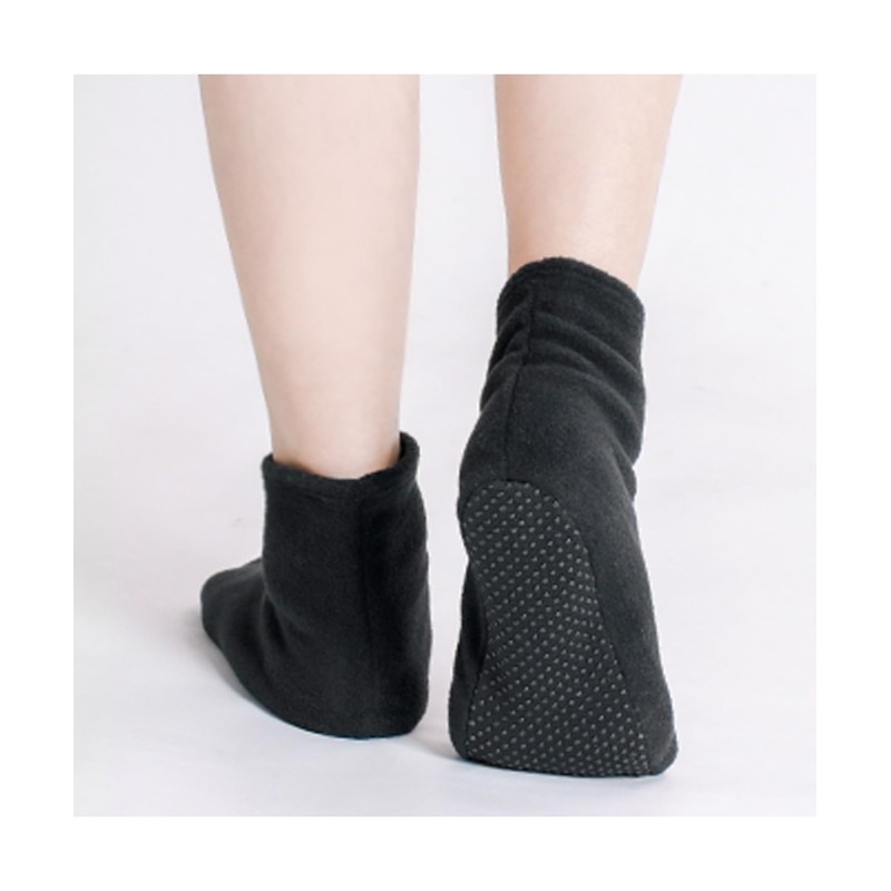 Kyoetsu Men's Tabi Socks, Fleece Cover, Winter Socks, Black