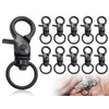 KAPSING Pack of 10 Swivel Snap Carabiners, Metal Key Ring