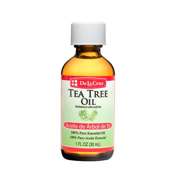 De La Cruz Australian Tea Tree Essential Oil, 100% Pure, Steam-Distilled, Bottled in USA 1 FL. OZ.