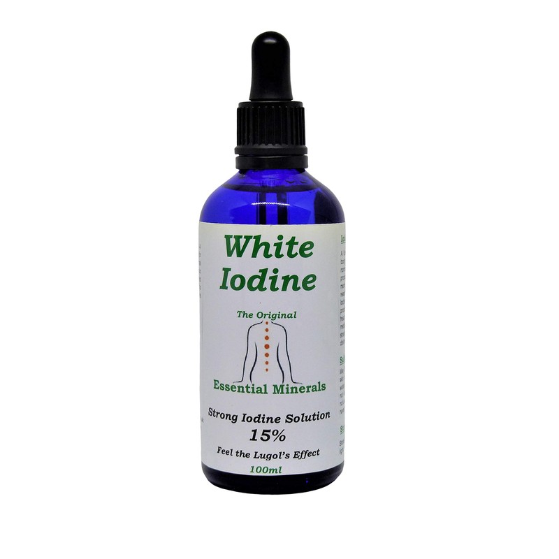 100ml 15% White Iodine - Decolourised- Clear Solution - Maximum