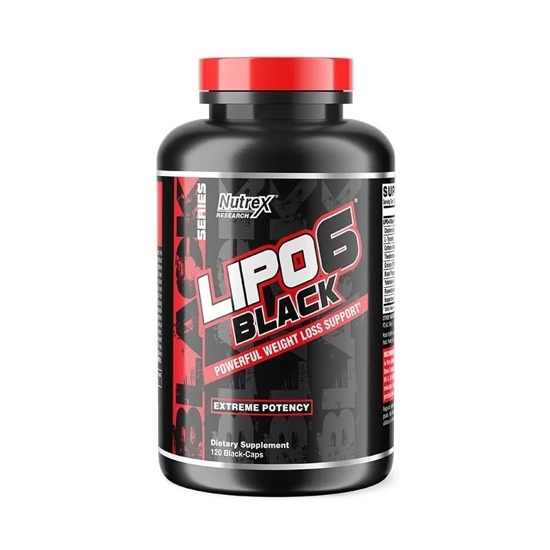 Pre Entreno Termogénico Nutrex Research Lipo 6 Black 120 Capsulas