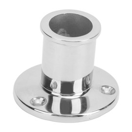 Boat Hand Rail Base 84 Degree Tilt Rail Tube Stanchion Base 316 Stainless Steel Heavy Duty Handrail Base for Boats Yachts Fishing Boats