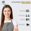 LivinEase Unisex Adjustable Bib Aprons - Stylish Chef Aprons with