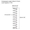 sourcing map Compression Spring, 304 Stainless Steel, 9mm OD, 1mm