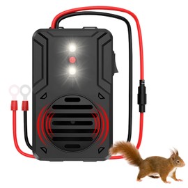 3T6B Marderschreck Auto mit Blitzlicht, Ultraschall-Marderschutz 12-25kHz, Marderschutz für Motorraum Auto, Kfz, Wohnmobile, Lastwagen, Lieferwagen mit Automatisch EIN & Aus