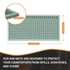 ZJWZLG 2PCS11.8 * 5.9in Green Bar Mat, Prevent Cups and