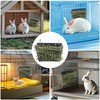 Rabbit Hay Feeder, with Heavy-Duty Metal Frame， Hay Holder for