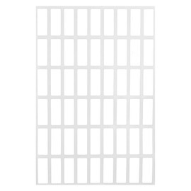 Sticker White 25mm x 10mm Labels - 2.5cm x 1cm Square Stickers Pack of 810 by Royal Green