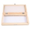 Lyaciomn Wooden Slide Storage Box, Holds 50 Slides, Microscope Slide