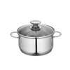 Küchenprofi Mini Stockpot with Glass Lid, 1.6 Quart, 6.25" Diameter