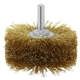 Bosch 2609256541 8 x 80mm Wood Structure Brush Crimped Wire Shank - Brass-Coated