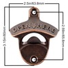 Jumiok 12 PCS Bottle Cap Opener Wall Mounted Bulk Stainless