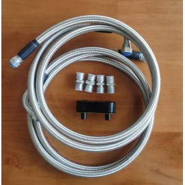 Unbranded SS  braided Automatic Transmission Cooler Line Kit -6AN for 6L80E 4L90E