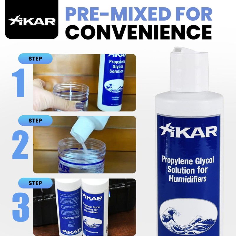 Xikar Humidor Solution - Premium Pre-Mixed Propylene Glycol for 70%