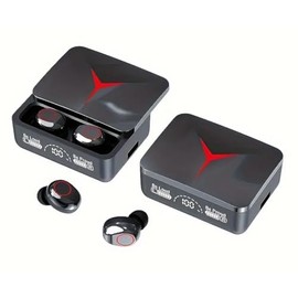 ATHES UK TWS M90 Wireless Headphones, Bluetooth 5.3, Built-in Microphone, Black for IOS/Andriod