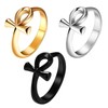 Flonge Women's Ankh Cross Ring: Ancient Egyptian Symbol Rings Trendy
