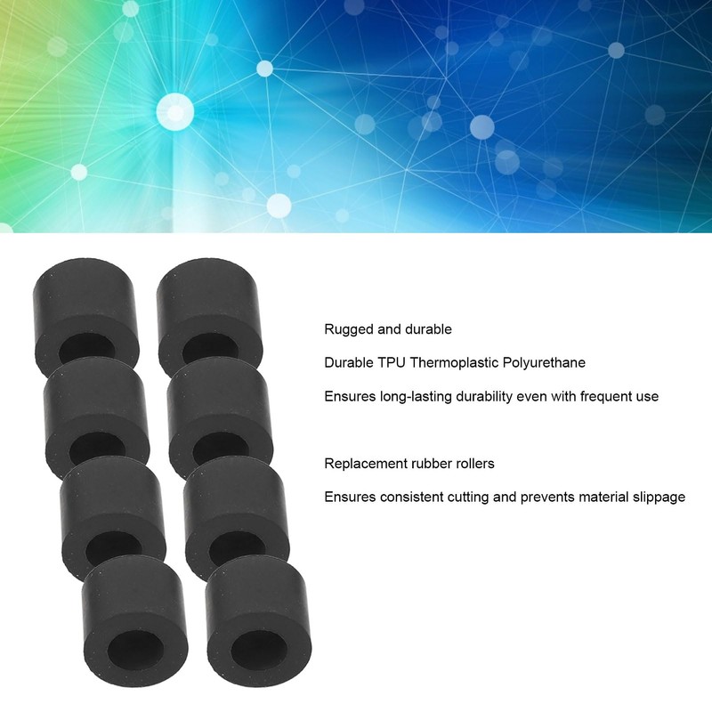 8PCS Rubber Roller Replacement for Maker 2 3 for Explore