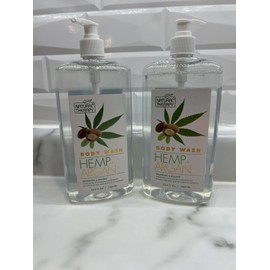 Natural Therapy Hemp & Argan Oil Body Wash - Natural Therapy Revives & Restores (2 pack) W/Pump