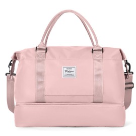 Travel Duffel Bag with Shoes Compartment, Overnight Weekender Bags for Women,Carry on Personal Item Bag，Extra Large