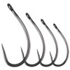 Luroad 50pcs Barbless Carp Coarse Eyed Fishing Hook Size 2,