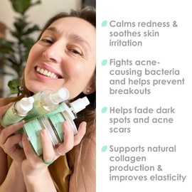 WildMint 5-Step Superfood Clear Skin Kit | Natural Cleanser, Toner, Serum, Face Oil & Moisturiser | Skincare for Acne, Sensitive, Dark Spots, Dry & Mature Skin | UK Made Vegan & Cruelty-Free Skincare