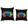 Ski Goggles Vector Throw Pillow