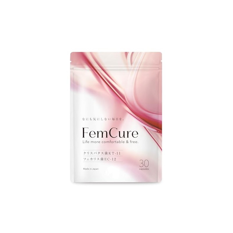 フェムキュア 【3兆個のＷ乳酸菌×高機能エクオール60倍】 デリケートゾーン サプリ 国内製造 菌活 フェムケア デリケートゾーン 女性特有のお悩みに 30日分