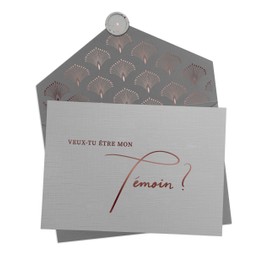 Joli Coon Best Man Wedding Card - Grey