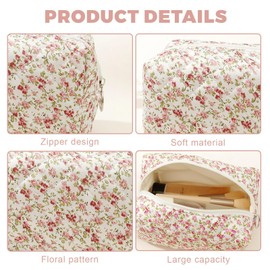 ZEPIQOR Cosmetic Bag Toiletry Bag Make Up Bag Travel Wash Bag Cord Make Up Organiser Wash Bag Small Toiletry Bag Makeup Bag Multifunctional Cosmetic Bag Set for Women Girls Pink