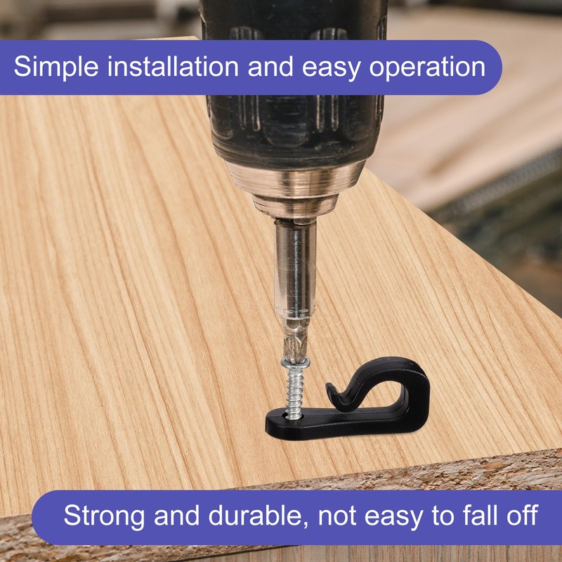 Invalidism 40-Pack Screw Hooks Q-Hanger Screw in Hooks with Safety