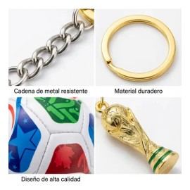 Llavero Balón Mundial 2026 Edición Especial Fútbol
