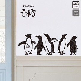 Wall Sticker Penguin Pattern Made in Japan Nordic MU3