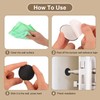 uxcell 4Pcs Door Stopper Wall Protector, 60mm/2.36" Gray Self Adhesive