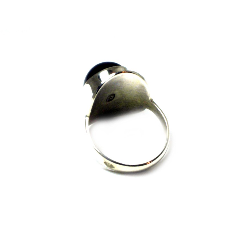 Sterling Silver Tourmaline Oval Ring (52) - Gift Boxed, Silver,