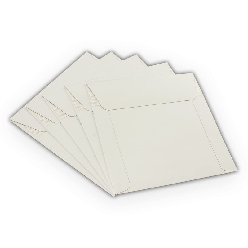 EcoSwift 6 x 6 Rigid Photo Mailers Stay Flats White