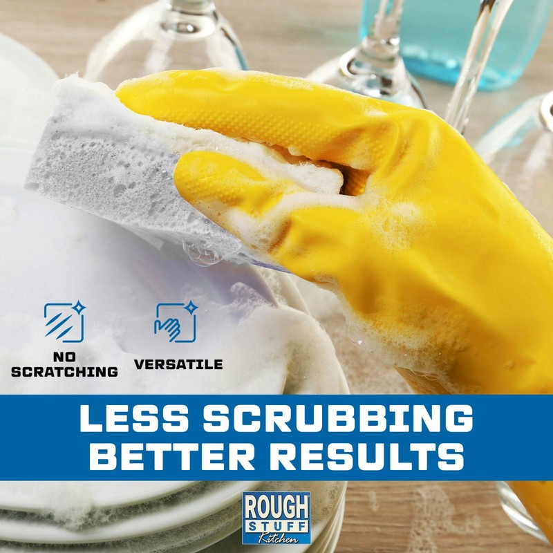 Kitchen Magic Cleaning Eraser Sponge Foam Pads, Non-Scratch Scrub Sponge
