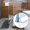 2 Pcs Shower Door Bottom Seal - Clear PVC Water