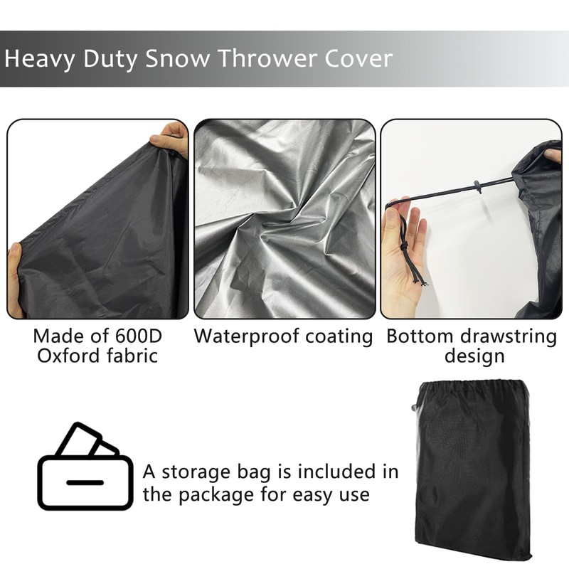 Snow Blower Cover - Snow Thrower Protector Case – Heavy